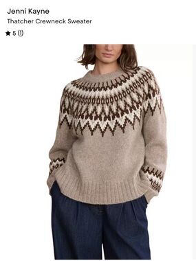 Jenni Kayne Thatcher Fair Isle Sweater